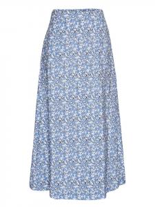 Длинная юбка MOSS COPENHAGEN, цвет hellblau/weiß/schwarz