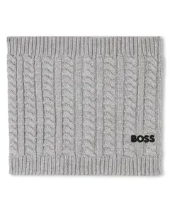 Детская серая кофта из вискозы для мальчика BOSS Kidswear, серый