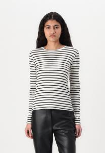 Топ Pieces PCRUKA , Cloud Dancer/Black/Off-White