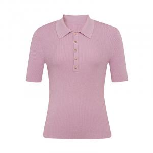 Свитер Deep Breath с воротником-поло, фиолетовый