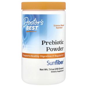 Doctor's Best, Пребиотический порошок, Sunfiber, без добавок, 210 г (7,4 унции)