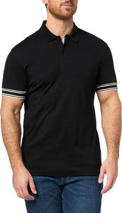 BOSS Мужская поло из интерлока, Pitch Black