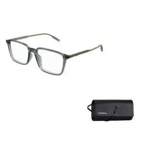 MONTBLANC Ацетатная прямоугольная оправа для очков мужская серая, Gray