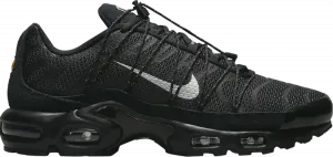 Кроссовки Nike Air Max Plus Utility 'Black Metallic Silver', черный