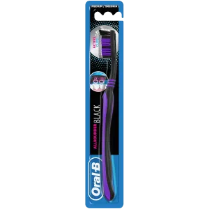 Oral-B Allrounder Black средняя зубная щетка, 1 шт.