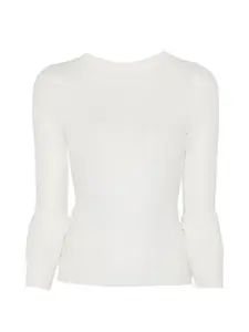 Рифленый лонгслив Rick Owens, белый