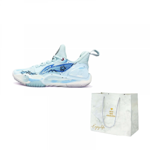 Кроссовки Li-Ning Speed 9 Ocean's Heart с тканевой амортизацией, устойчивые к истиранию и скольжению, низкие, унисекс