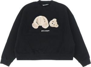 Толстовка Palm Angels Bear Printed Crewneck 'Black/Brown', черный