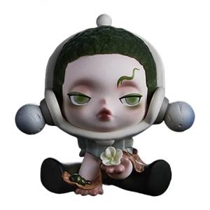 Фигурка Pop Mart Skullpanda The Ink Plum Blossom Series, The Moss