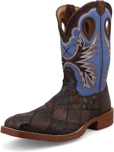 Ботинки Twisted X Men's 11 Tech X, широкий квадратный носок с Tech X, голубой/серый