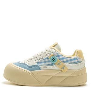 Женские кроссовки Far Waves Cushioning Balance Low top для скейтбординга YUANBO, желтый/синий