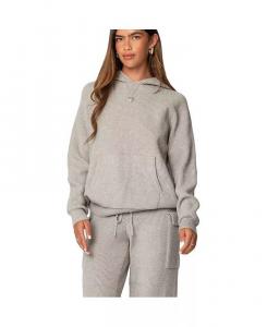 Женская толстовка с капюшоном Wynter свободного покроя Edikted, серый