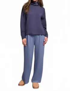 Вязаный топ с длинными рукавами, цвет сапфировый Tribal