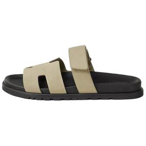 Тапочки-слайды из резины Chypre, износостойкие, мужские, светло-зеленые HERMES, Original Shoe Box Included