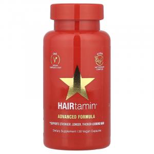 HAIRtamin, Advanced Formula, 30 веганских капсул