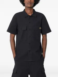 Рубашка с короткими рукавами и нагрудным карманом stan ray, черный