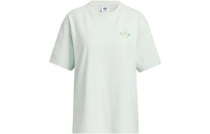 Женская футболка с коротким рукавом и принтом логотипа Lifestyle, женская, «Linen Green» Adidas Originals