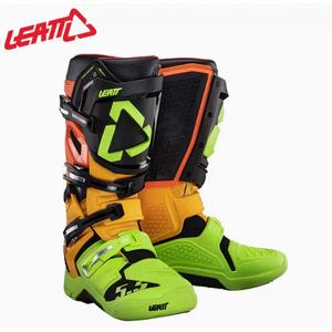SCOYCO Ботинки для мотокросса leatt off-road, черные оранжевые желтые зеленые цитрусовые, размер 43