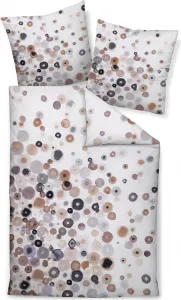 Постельное белье Janine Mako-Satin * 155x220, 80x80, 2-piece Modern Art S 42166-07-512, бежевый, серо-коричневый Original Janine