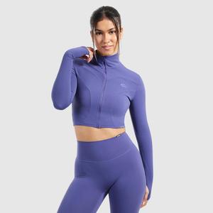 SMILODOX Женская укороченная куртка Brianna темно-синего цвета