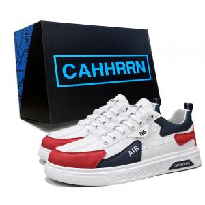 CAHHRRN Низкие скейтерские кроссовки мужские бело-красные, цвет White Red