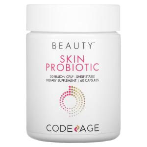 Codeage Пробиотик для кожи длительного хранения 50 млрд КОЕ, 60 капсул