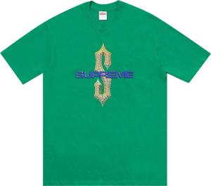 Футболка Supreme Diamonds Tee 'Green', зеленый