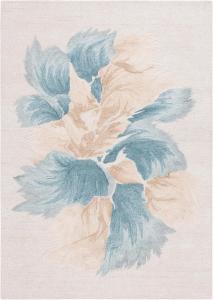 Ковер SAFAVIEH, 183 x 183 см, Fifth Avenue Collection, Beige & Teal, ручной работы в стиле Mid-Century Modern Abstract из новозеландской шерсти, идеально подходит для помещений с высокой проходимостью: гостиная, спальня, столовая (FTV503L-6SQ)