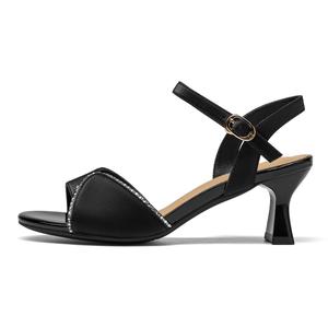 Spider King Сандалии на одной застежке 7 см женские black