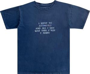 Футболка Cactus Jack by Travis Scott Wish You Were Here Astroworld Tee 'Black', черный