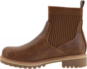 Женские ботильоны Corkys Footwear Cabin Fever - верх с носком, подошва с протектором и каблуком 1 дюйм, удобная и амортизированная стелька для ношения в течение всего дня, Tobacco