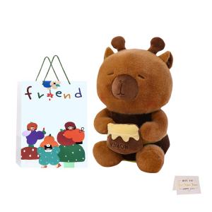 Кукла капибара Bee Jar высота 25см/30см/40см/50см/80см Whoops, Brown+Shopping Bag