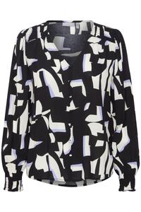 Блуза Fransa Flowy, Black