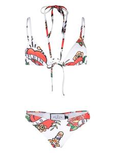 Philipp Plein купальник Bikini Love, белый