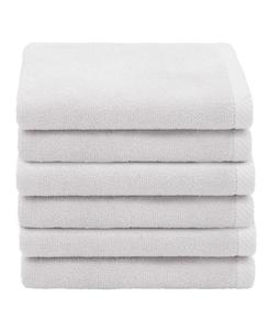 Набор из 6 полотенец для рук из турецкого хлопка ediree Linum Home, Silver-Tone