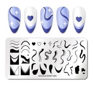 ФРАНЦУЗСКИЙ штамп для ногтей, Frezarkowo