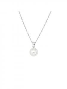 Alexander York Колье с жемчужной подвеской из серебра 925 пробы, комплект из двух частей из серебра