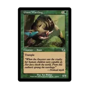 CCG Гигантский бородавочник (С) (Фольга), MTG - Judgment