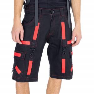 Шорты Poizen Industries MEMPHIS SHORTS MENS BLACK/RED, черный/красный