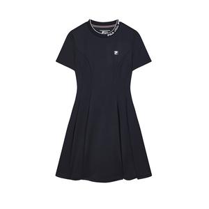 Платье с короткими рукавами женское темно-синее Fila