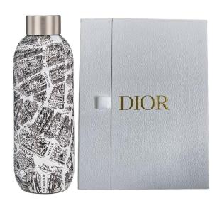 Современная минималистичная прямая бутылка для воды gray 600мл DIOR, серый, Gift Box Set
