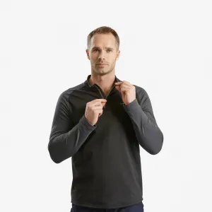 Мужская зимняя походная футболка с длинным рукавом SH100, теплая Quechua