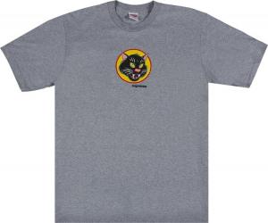 Футболка Supreme Black Cat Tee 'Heather Grey', серый