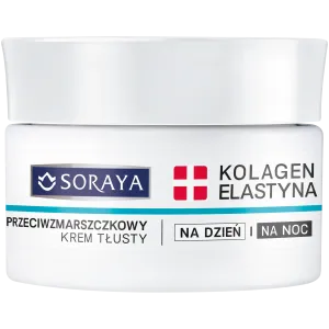 Soraya Kolagen + Elastyna жирный крем для лица против морщин дневной и ночной, 50 мл