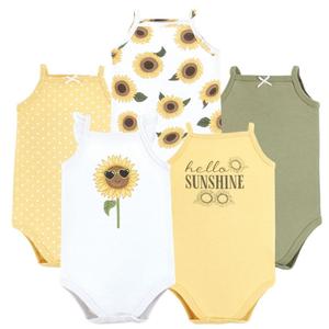 Мягкие хлопковые комбинезоны без рукавов Hudson Baby, Sunflower