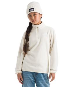 Детская куртка Glacier с застежкой-молнией на четверть длины для девочек 6-16 лет The North Face, White Dune