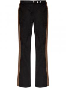 MISBHV расклешенные брюки с лампасами, черный