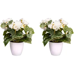 Креатив зеленый искусственный цветок «Бегония кустовая» Creativ Green