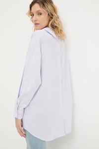 Льняная рубашка Answear.Lab, фиолетовый