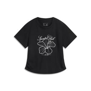 LINING Футболка женская черная Sports Life Collection